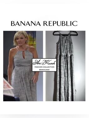 Banana Republic Heathered Goddess Halter Maxi Dress ASO Ava Jerome